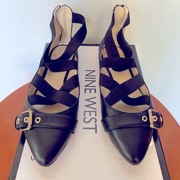 ♥️ NINE WEST BALLERINA FLAT SANDALS - Picture 1 of 10